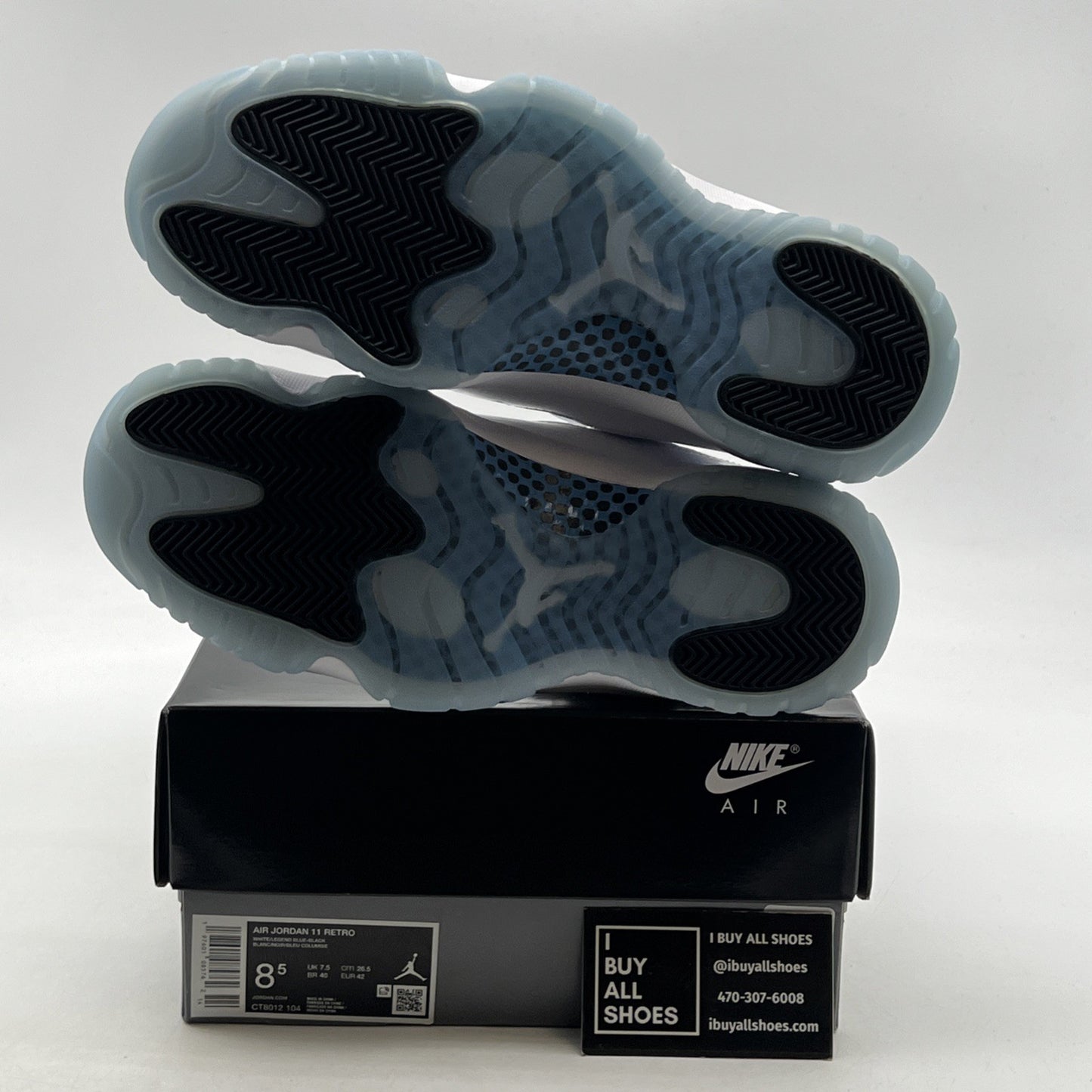 Size 8.5 - Air Jordan 11 Retro 2024 Legend Blue / Columbia (CT8012-104)