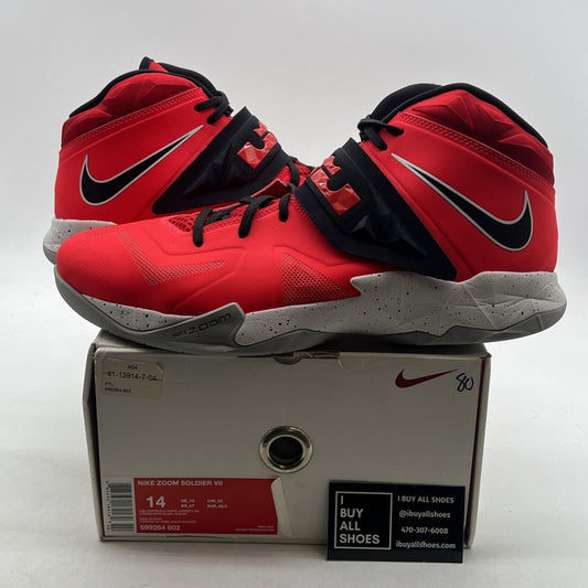 Size 14 - Nike LeBron Soldier 7 Bright Crimson (599264-602)
