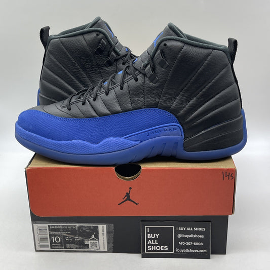 Size 10 - Air Jordan 12 Retro Game Royal Blue Black Suede Leather (130690-014)