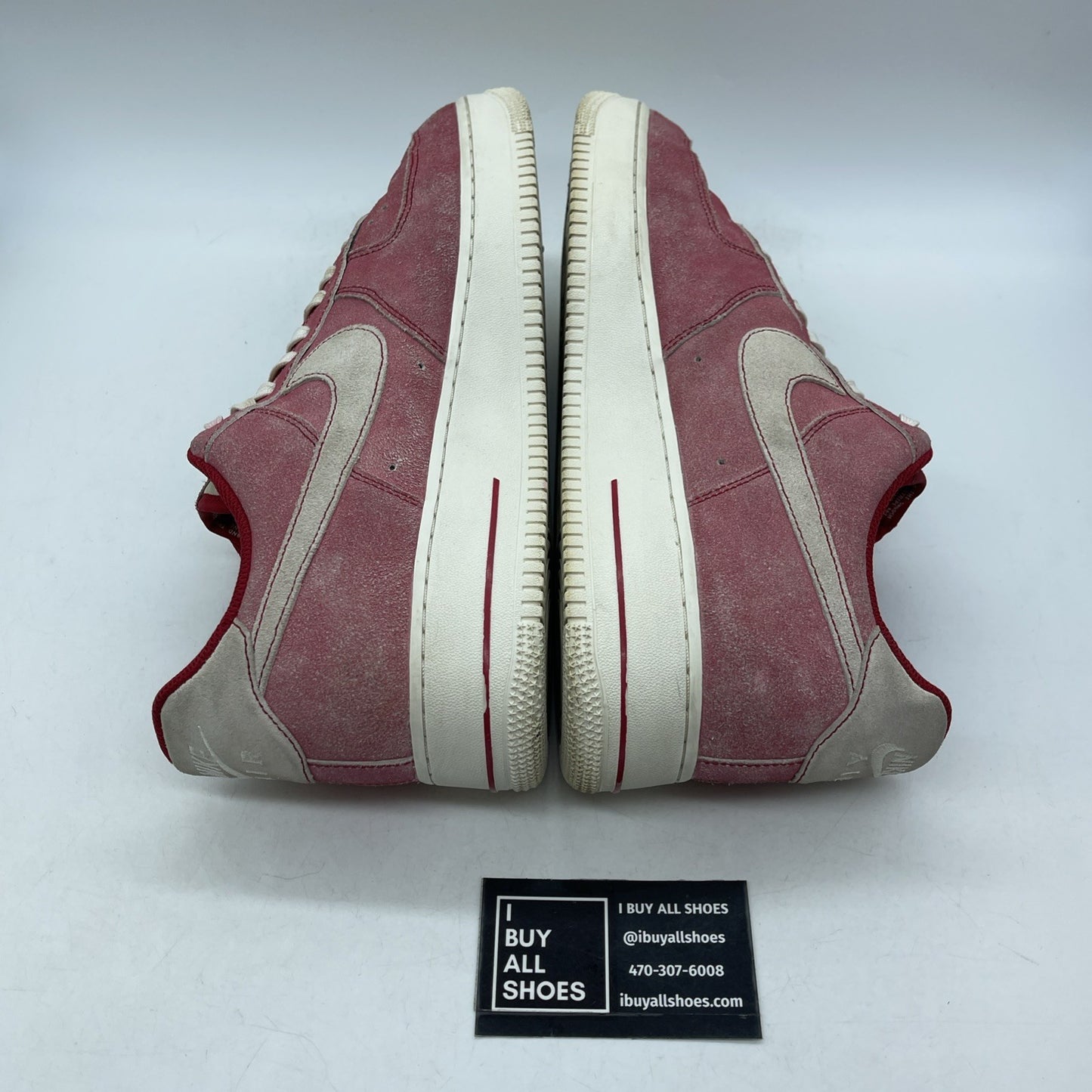 Size 12 - Nike Air Force 1 '07 LV8 Dusty Red Grey White Suede (DH0265-600)