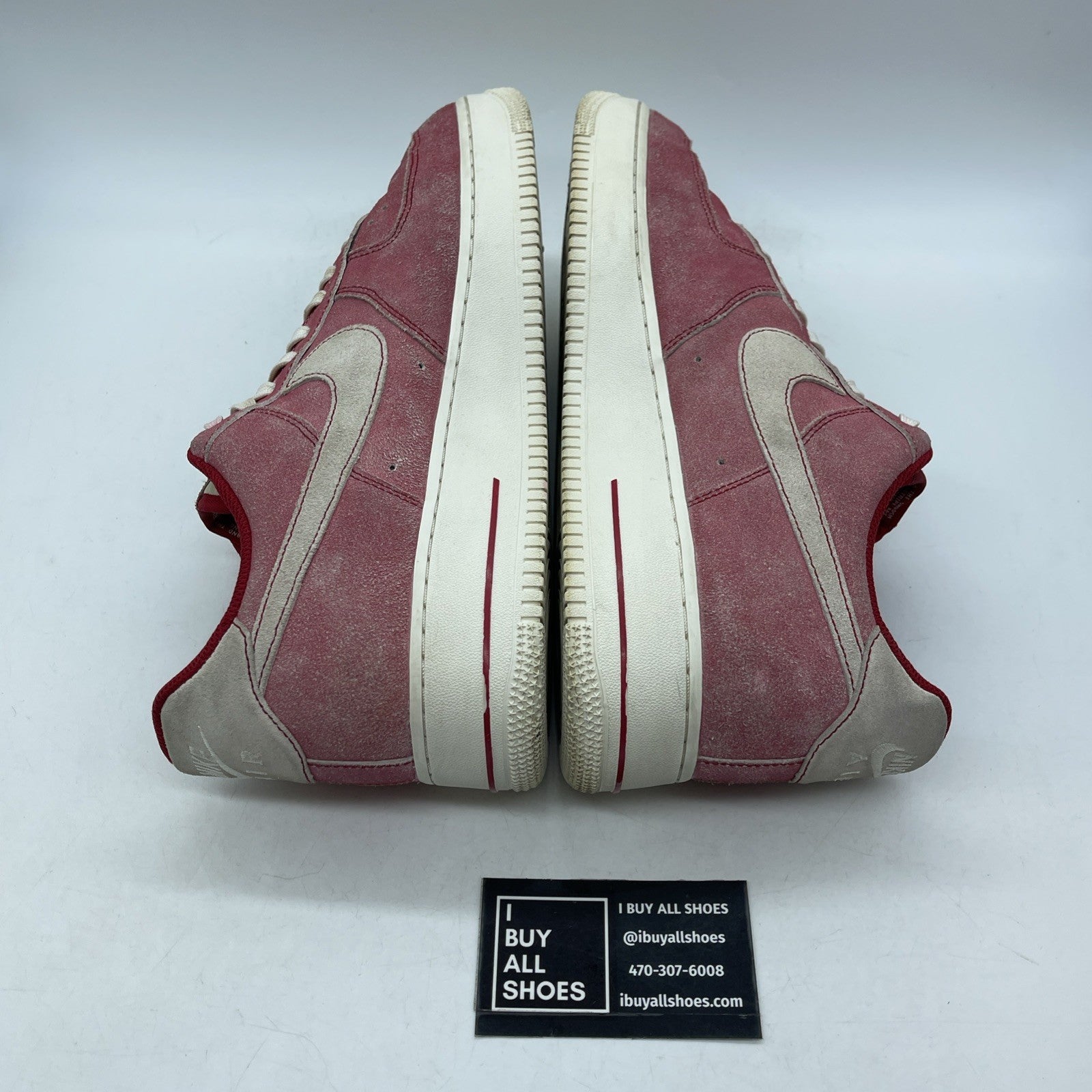 Size 12 - Nike Air Force 1 '07 LV8 Dusty Red Grey White Suede (DH0265-600)