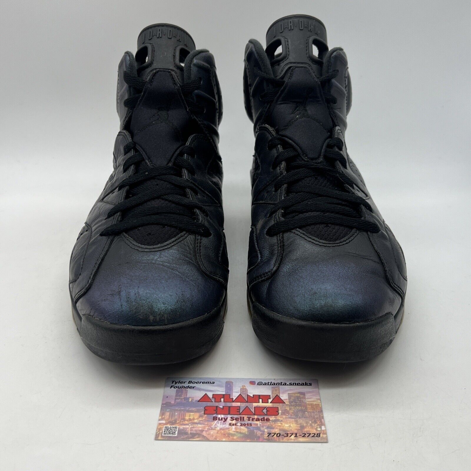 Size 12 - Air Jordan 6 Retro All Star - Chameleon Black Blue Purple (907961-015)