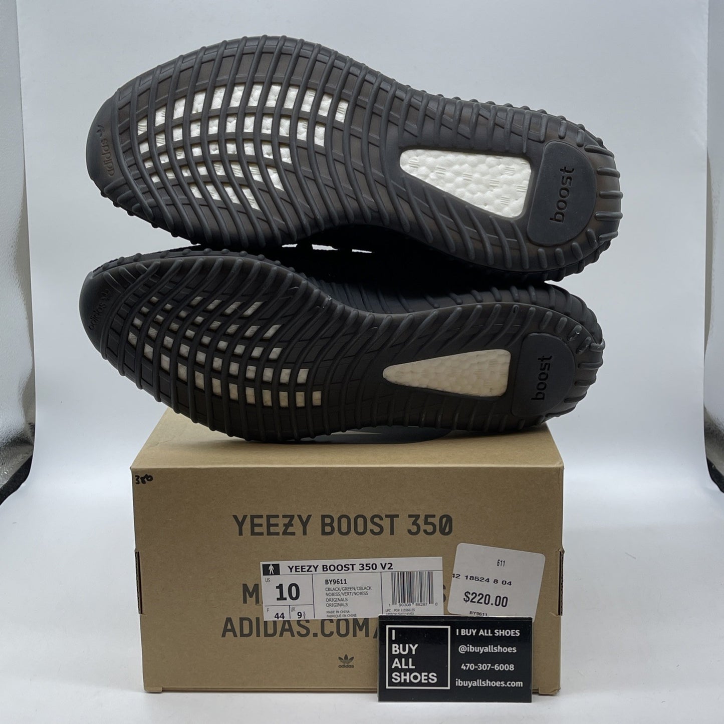 Size 10 - adidas Yeezy Boost 350 V2 Green Black Suede (BY9611)