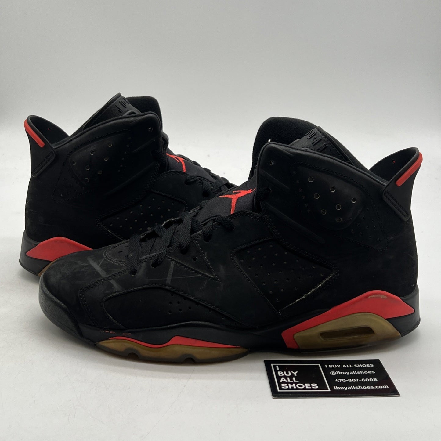 Size 11.5 - Air Jordan 6 Retro Infrared Black 2014 (384664-023)