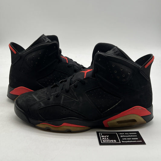 Size 11.5 - Air Jordan 6 Retro Infrared Black 2014 (384664-023)