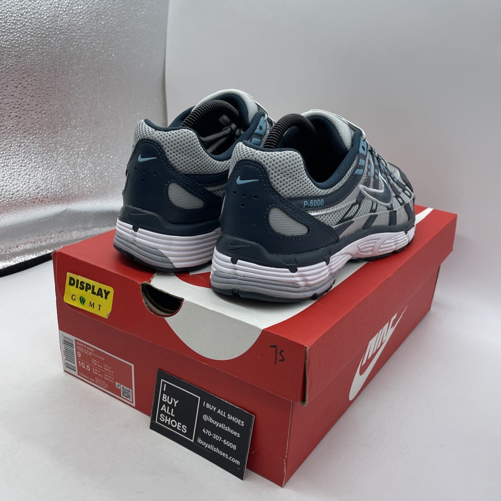 Size 9 - Nike P-6000 Armory Navy Flat Silver (CD6404-402)