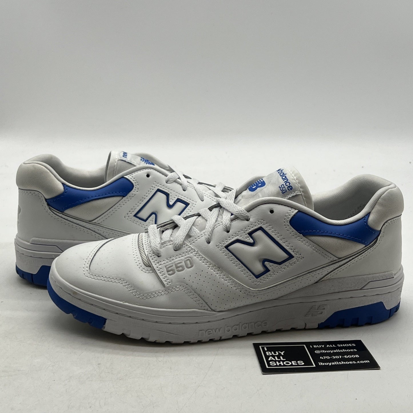 Size 12 - New Balance 550 White Cobalt (BB550SWC)