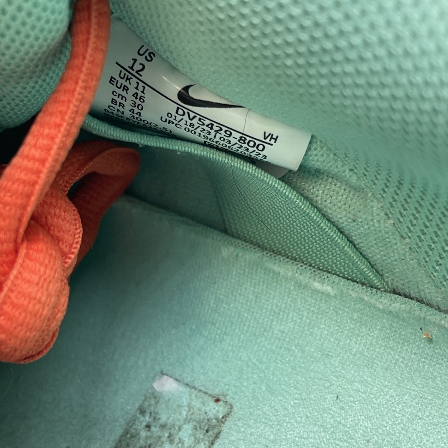 Size 12 - Nike Dunk SB Low Orange Emerald Rise Blue Orange Suede (DV5429-800)