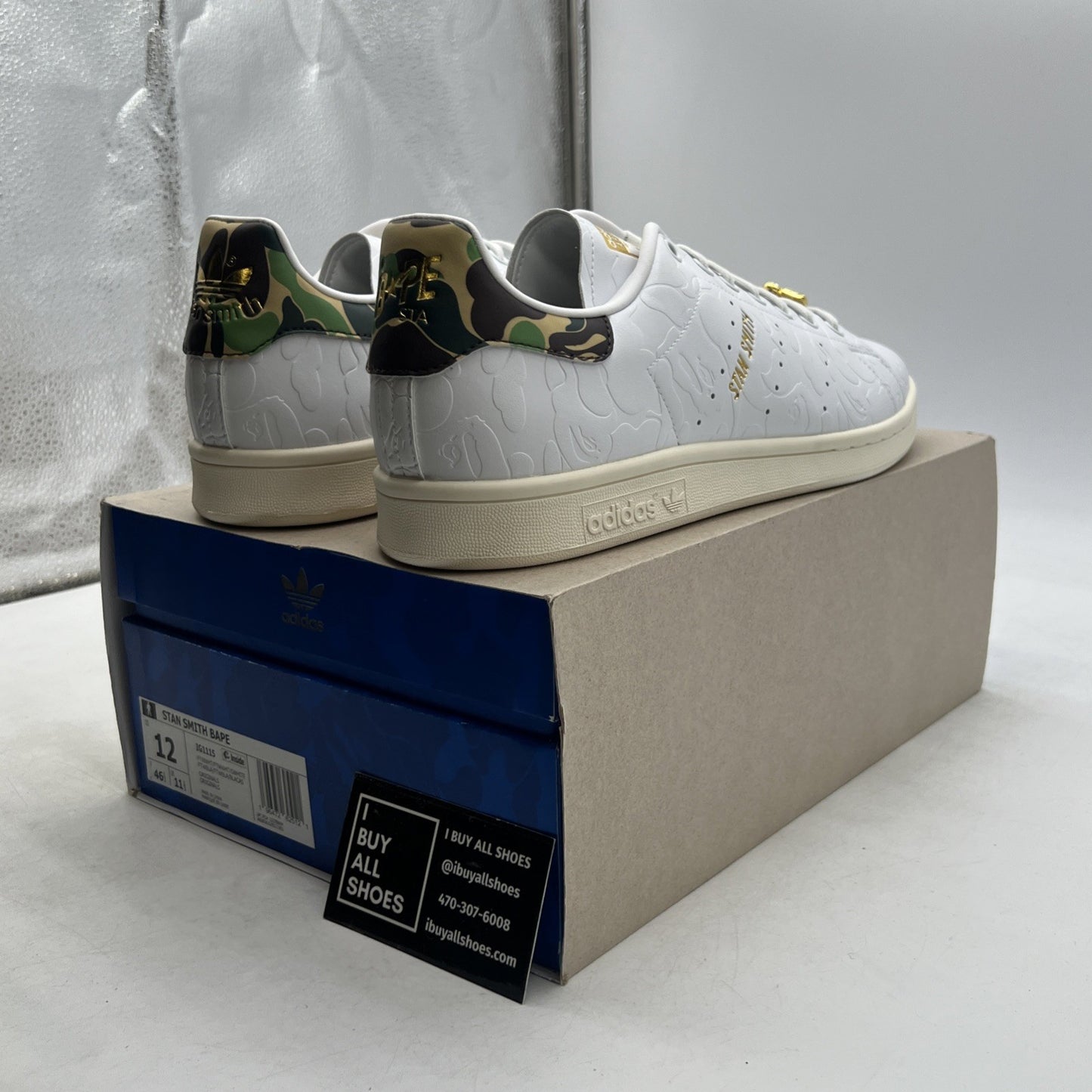 Size 12 - BAPE x Adidas Stan Smith 30th Anniversary (IG1115)