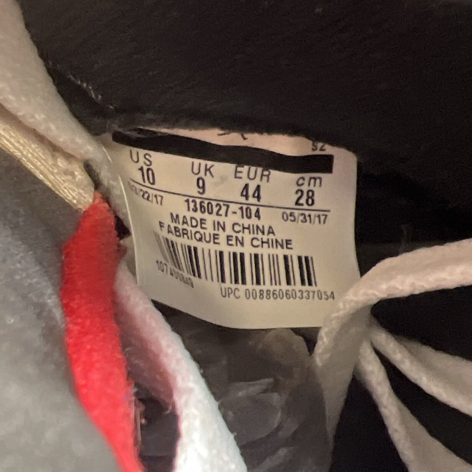 Size 10 - Air Jordan 5 Retro White Cement (136027-104)