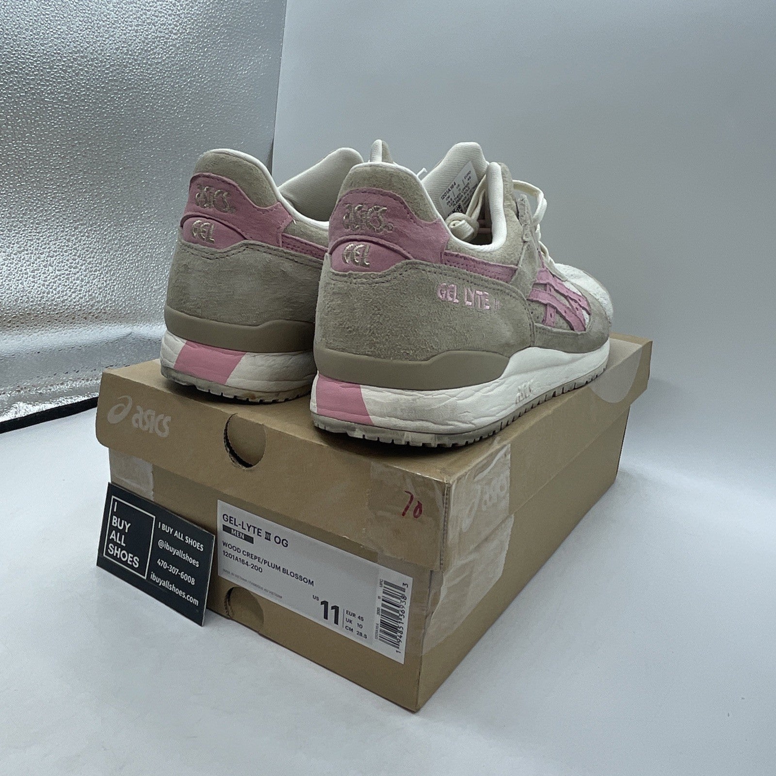Size 11 - Asics Gel Lyte 3 OG Wood Crepe Blossom (1201A164-200)