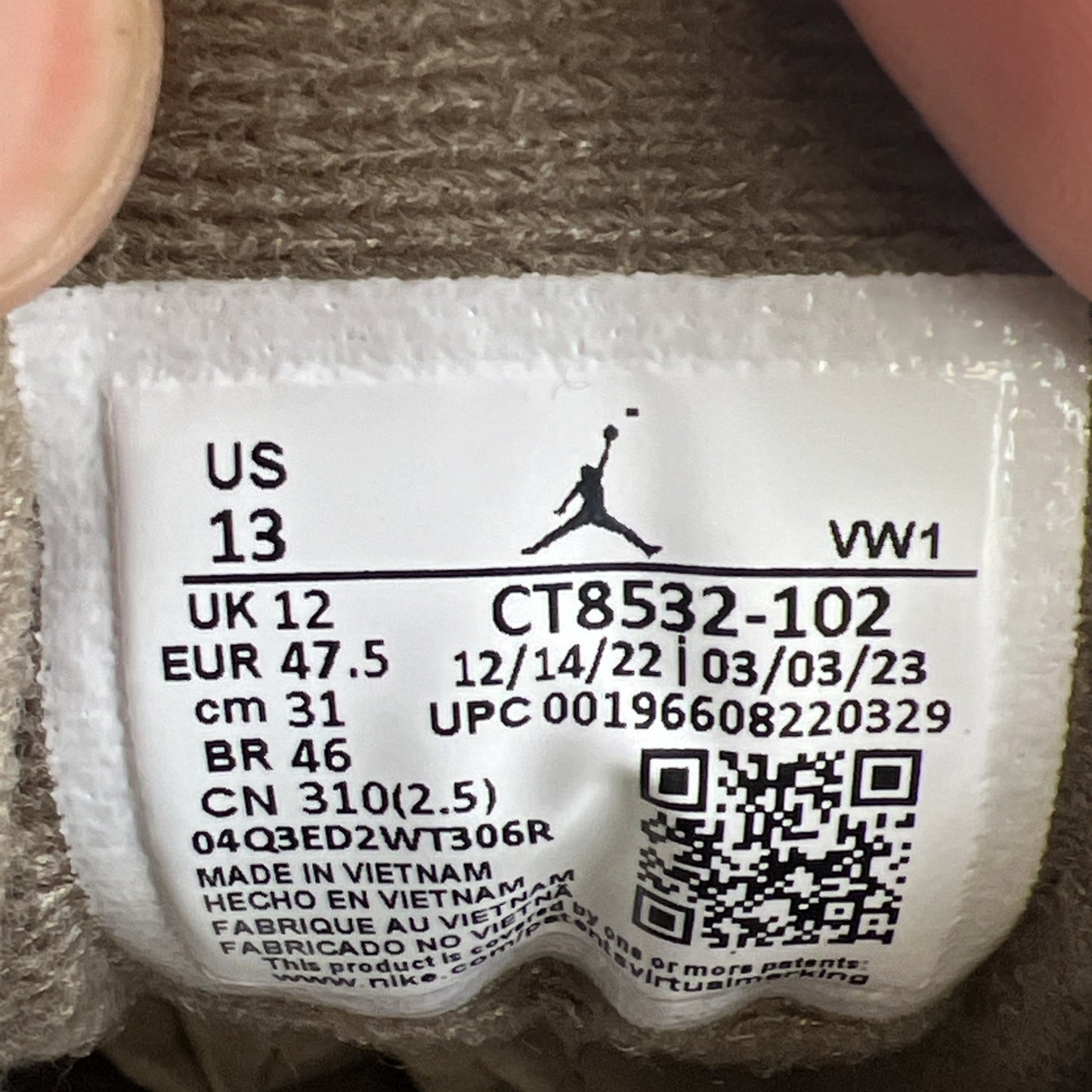 Size 13 - Air Jordan 3 Retro Low Palomino (CT8532-102)