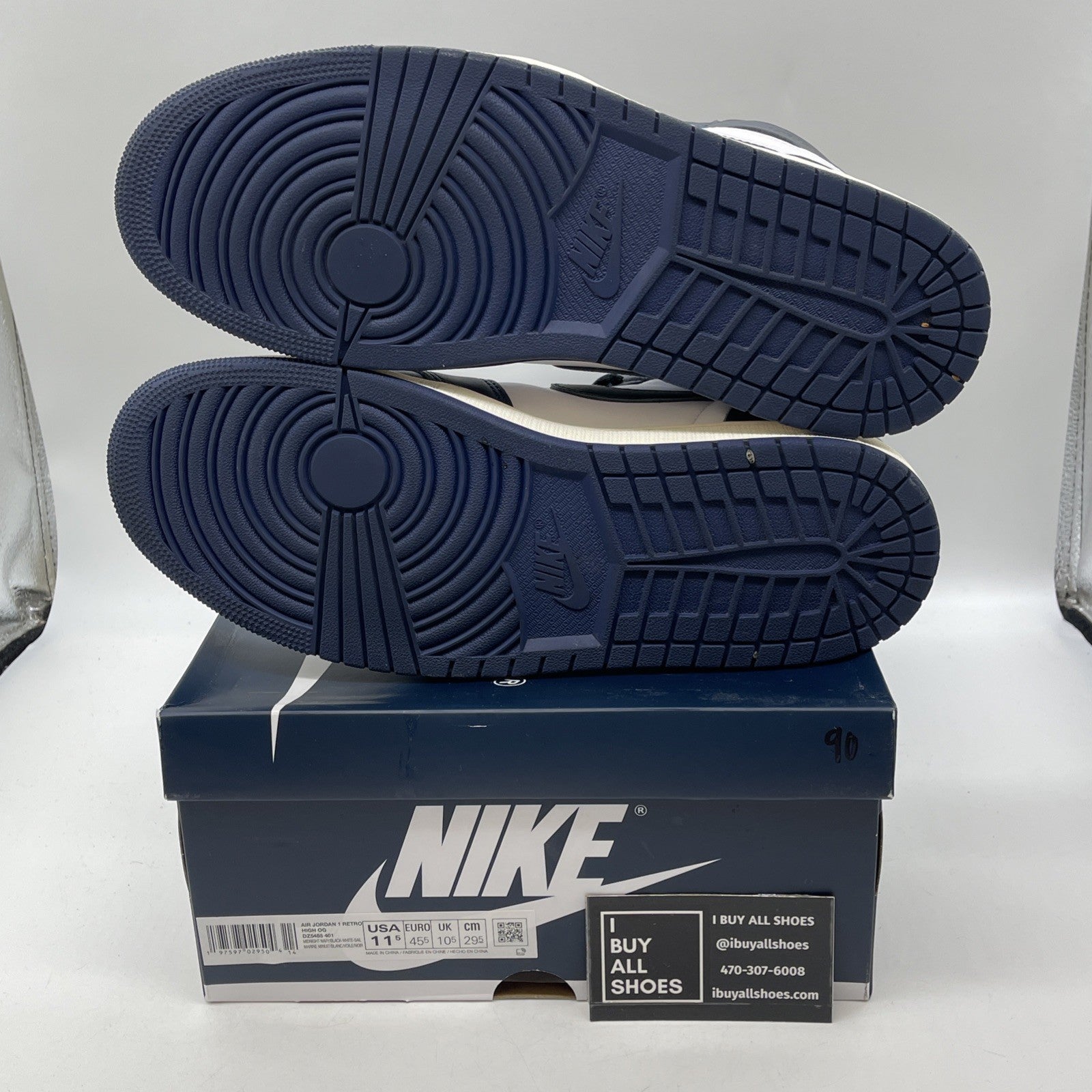 Size 11.5 - Air Jordan 1 Retro OG High Midnight Navy (DZ5485-401)