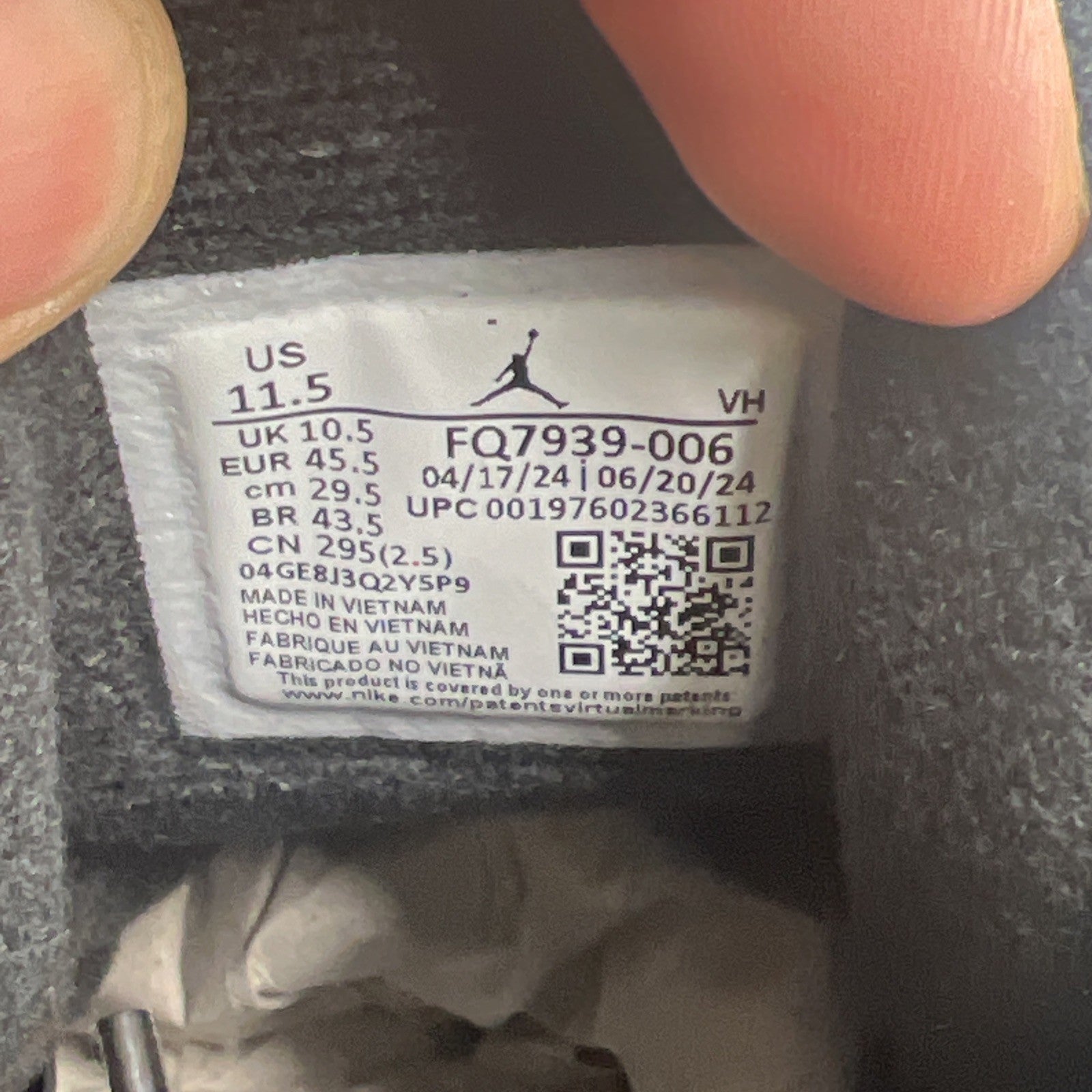 Size 11.5 - Air Jordan 4 RM Black Sail (FQ7939-006)
