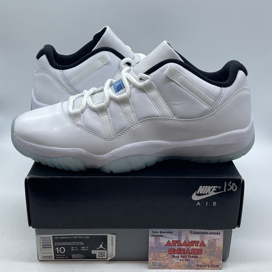 Size 10 - Jordan 11 Retro Low Legend Blue White Black Leather (AV2187-117)