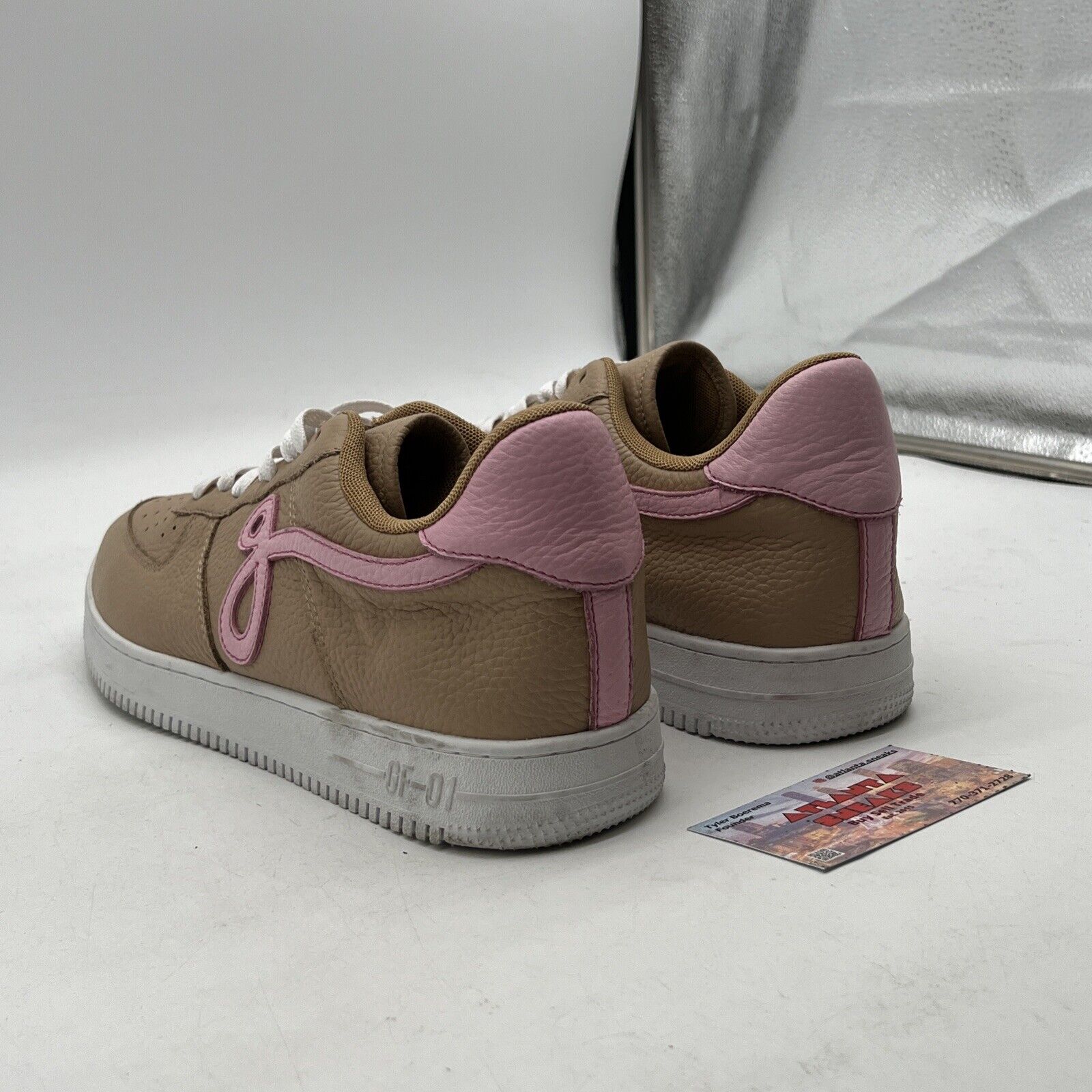 Size 11 - John Geiger Linen Pink Mens Sneakers