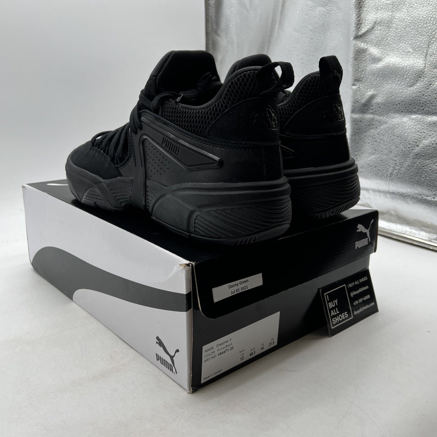 Size 13 - PUMA Dreamer 3 Mid tops: Triple Black (194471-20)