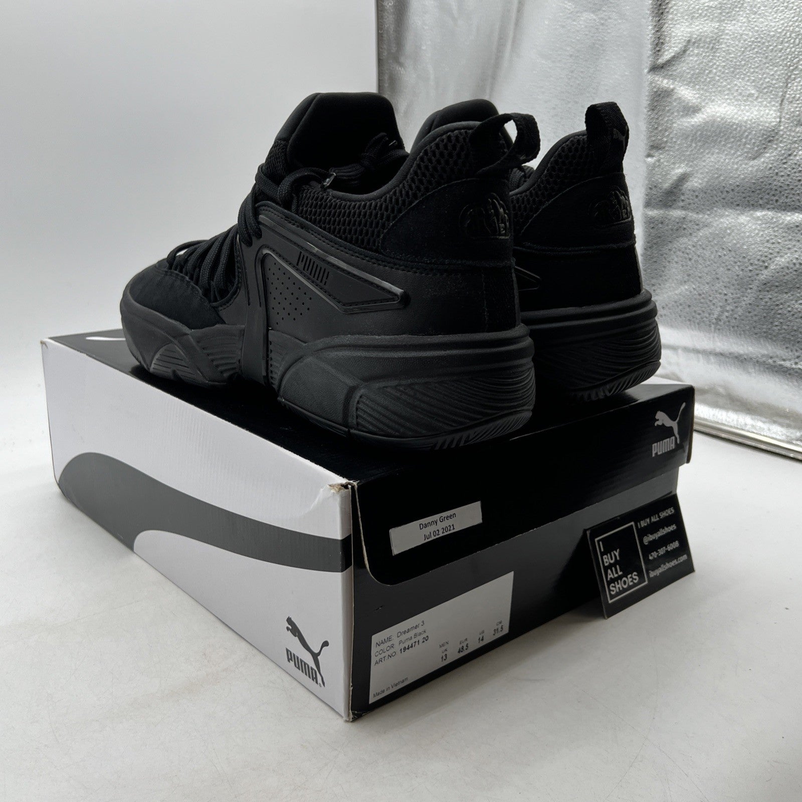 Size 13 - PUMA Dreamer 3 Mid tops: Triple Black (194471-20)