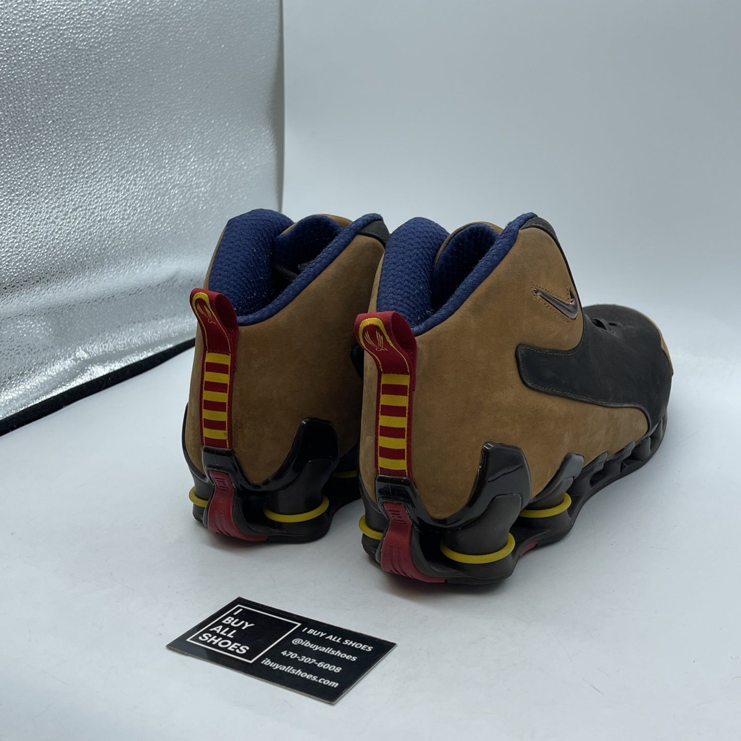 Size 13 - Nike Shox VC 3 Tuskegee Brown Red Suede (310270-221)