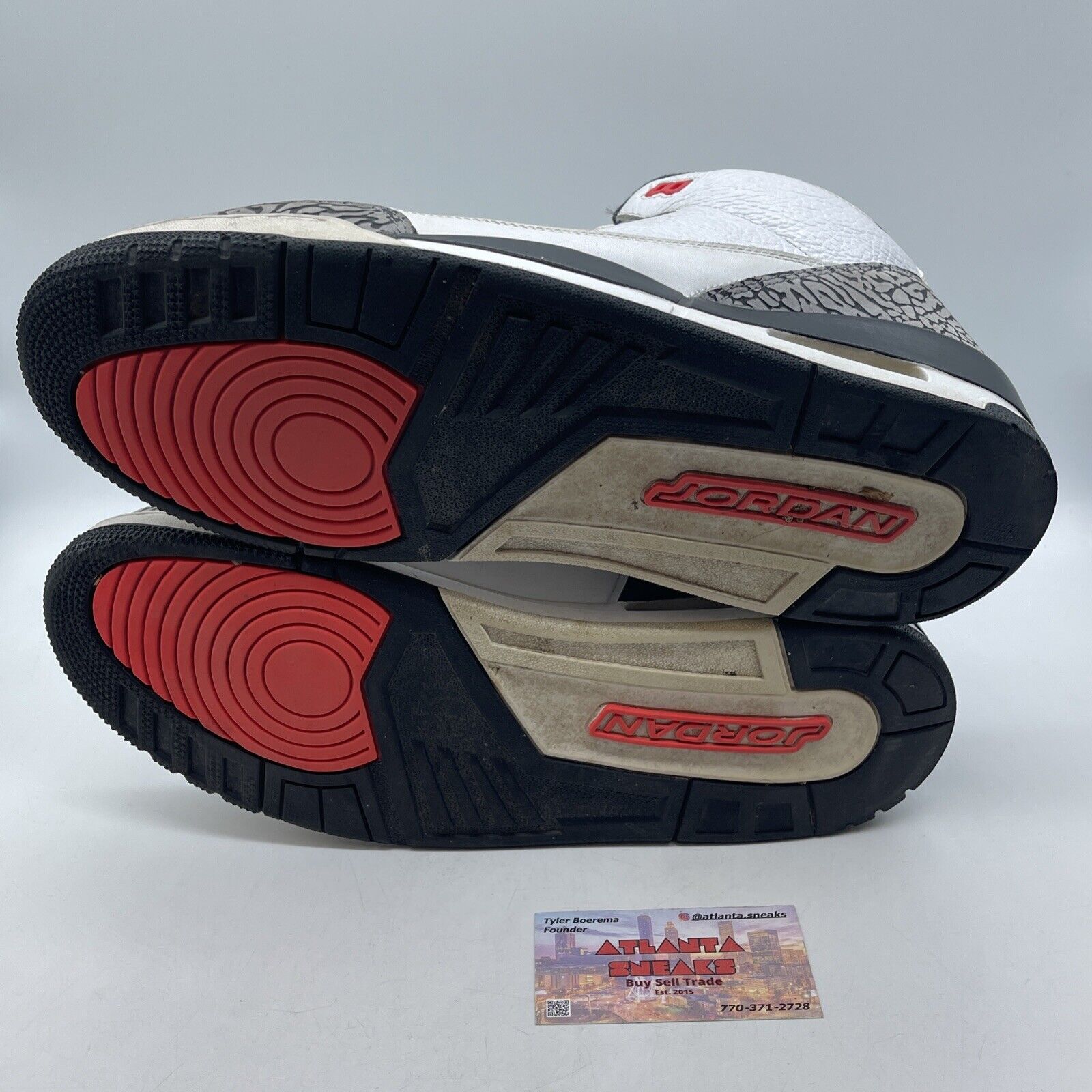 Size 13 - Air Jordan 3 Retro Infrared 23 Black Red White Grey (136064-123)