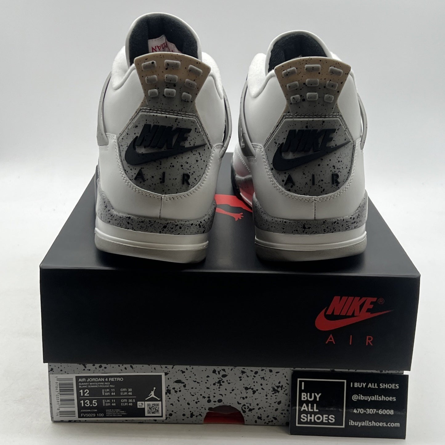 Size 12 - Air Jordan 4 Retro OG 2025 White Cement (FV5029-100)