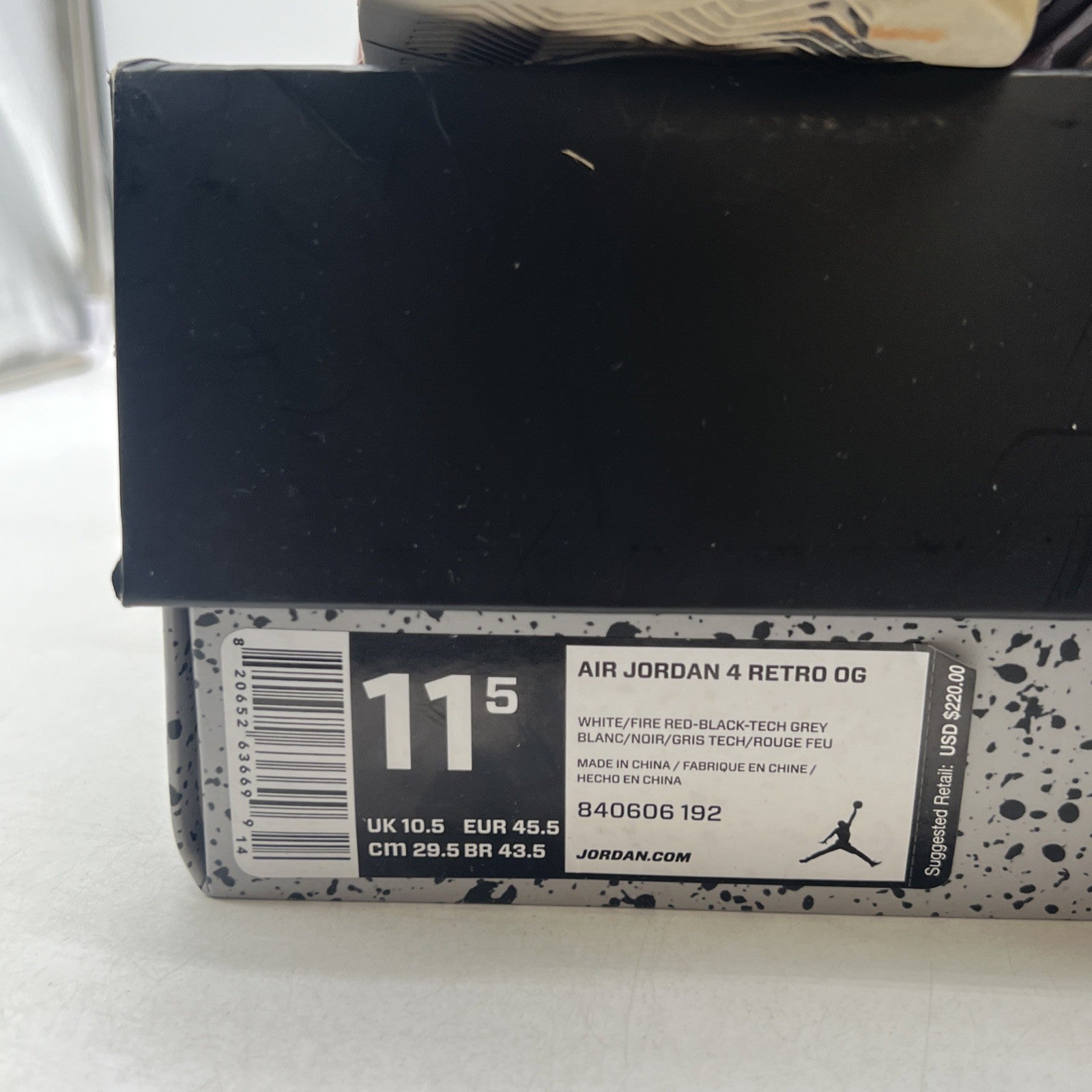 Size 12 - Air Jordan 4 Retro Fire Red 2012 (308497-110)