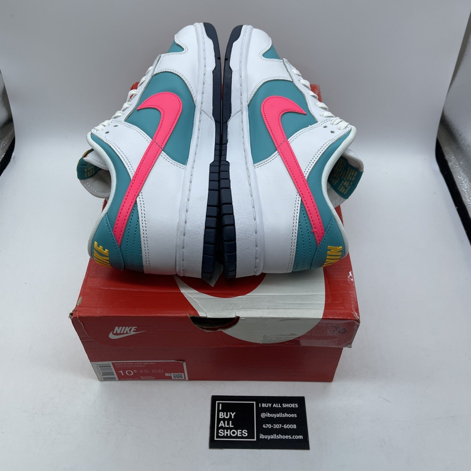 Size 10.5 - Nike Dunk Low Dusty Cactus Thunder Blue Leather (HF4850-345)