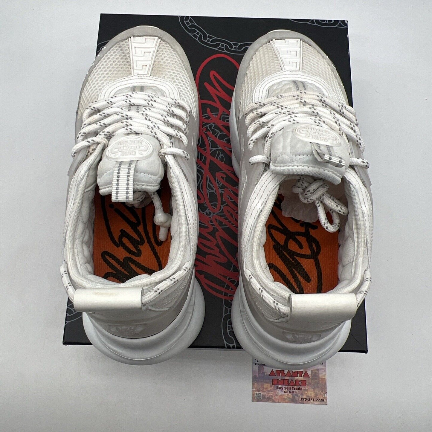 Size 10 - Versace Chain Reaction White (DSU7071E-D7CTG-D01)