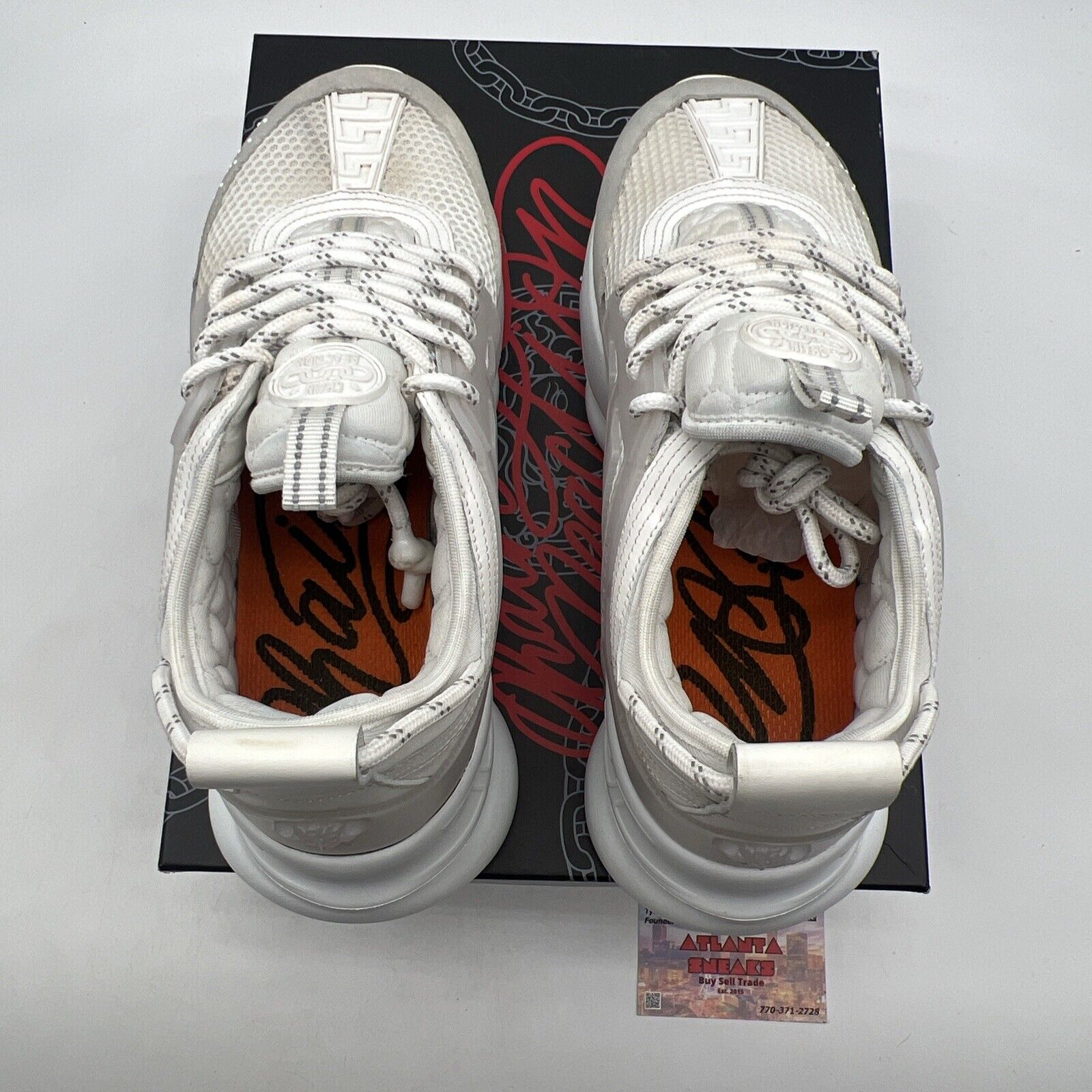 Size 10 - Versace Chain Reaction White (DSU7071E-D7CTG-D01)