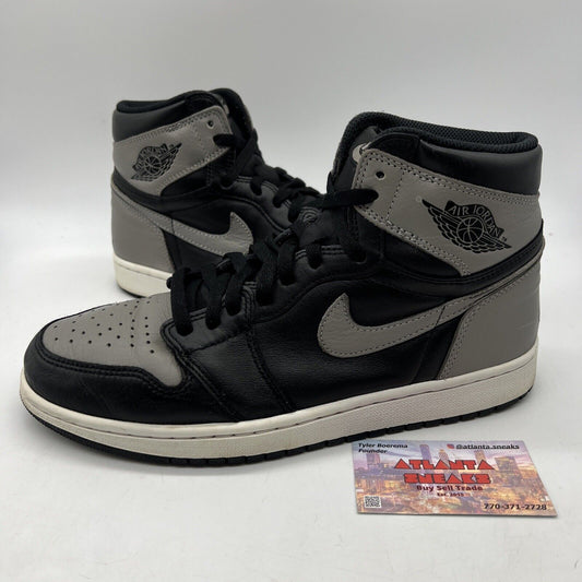 Size 10 - Jordan 1 Retro OG High Shadow Black White Grey (555088-013)