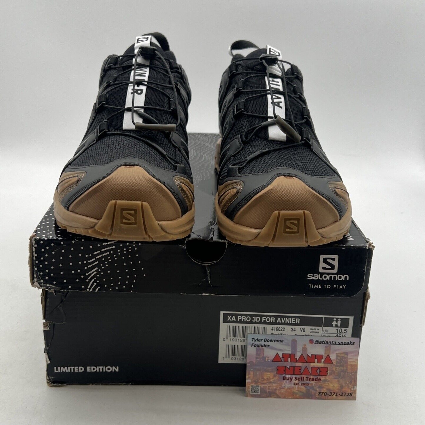 Size 11 - Salomon (L41662200) XA Pro 3D V9 Hiking - Natural/Black