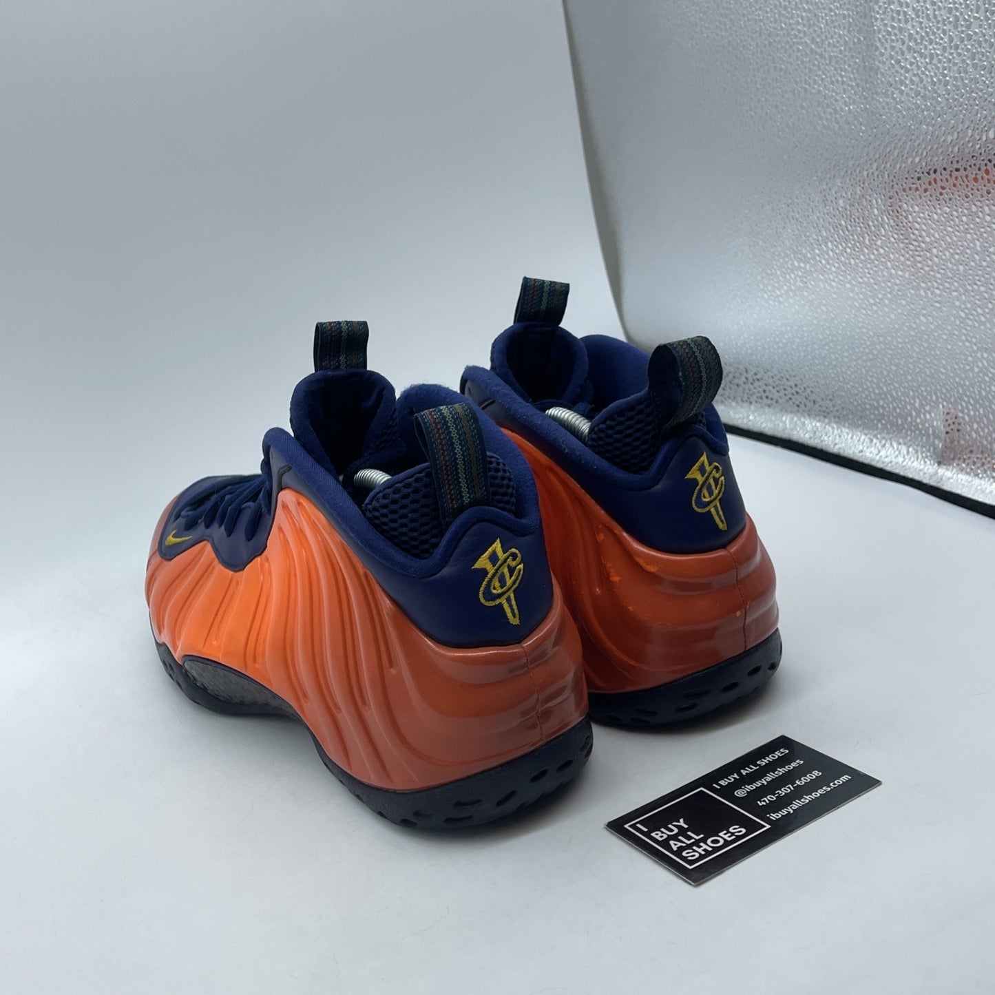 Size 11.5 - Nike Air Foamposite One Rugged Orange Blue Leather (CJ0303-400)