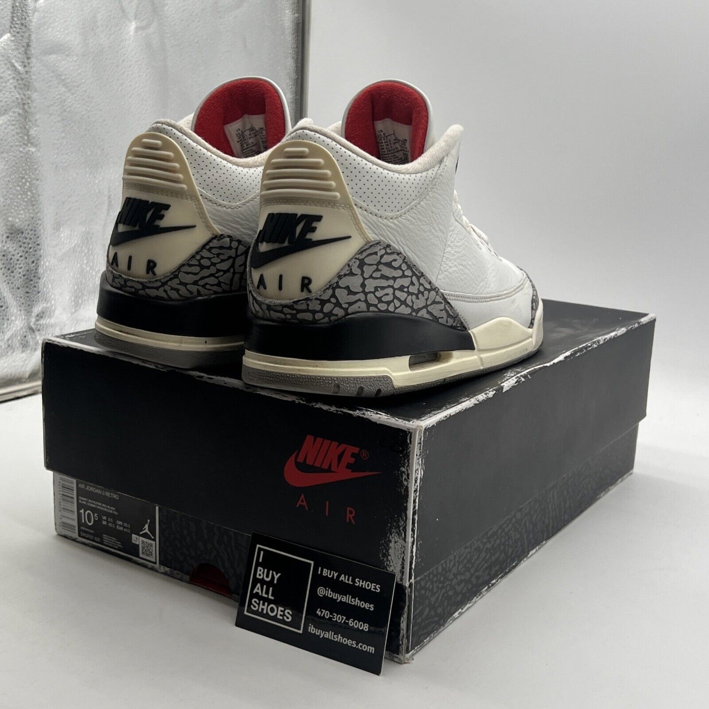 Size 10.5 - Air Jordan 3 Retro Mid White Cement Reimagined (DN3707-100)