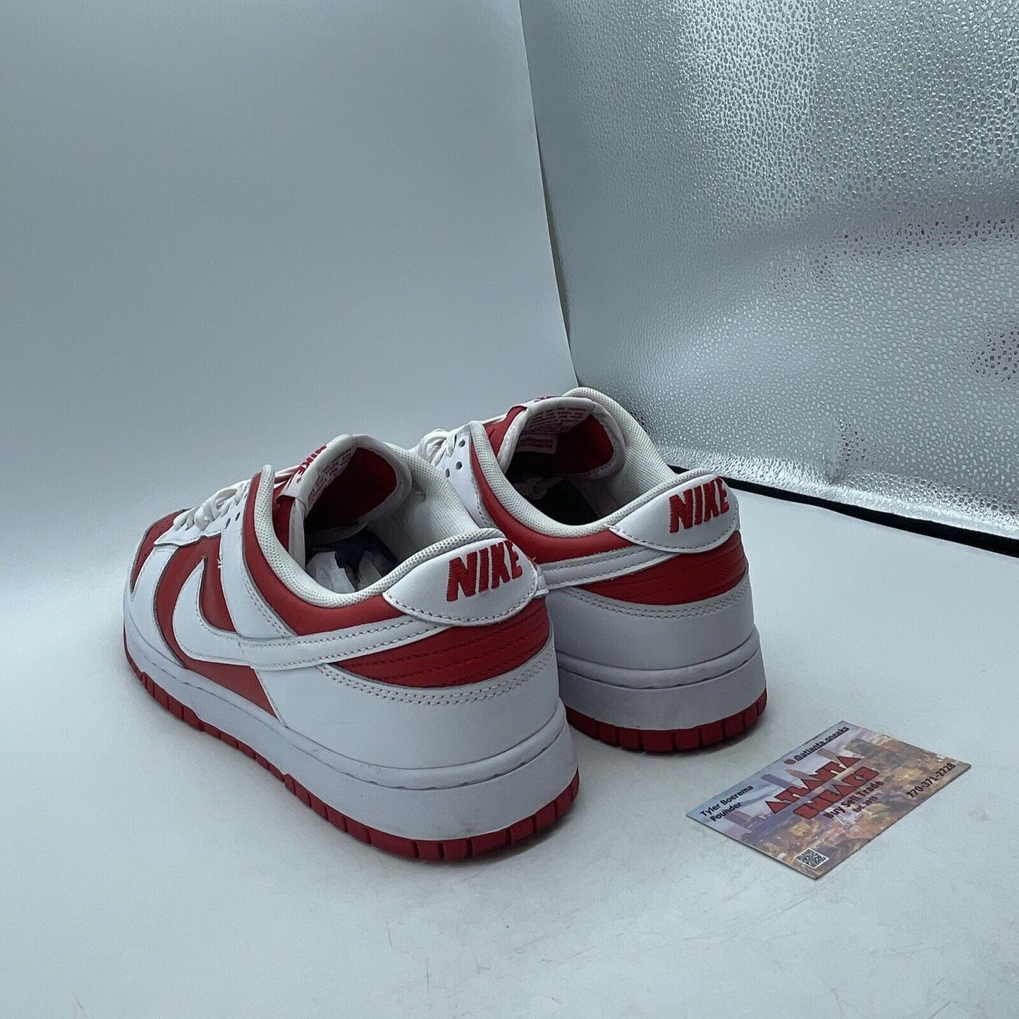 Size 12 - Nike Dunk Low Championship Red White Red Leather (DD1391-600)