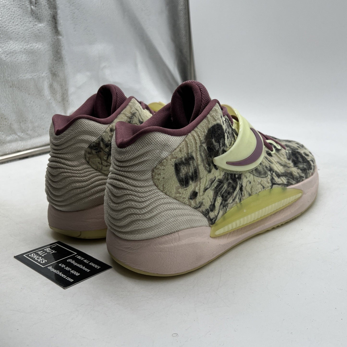 Size 14 - NIKE KD14 KD 14 KEVIN DURANT SURREALISM LIME ICE-MULBERRY (CW3935-300)