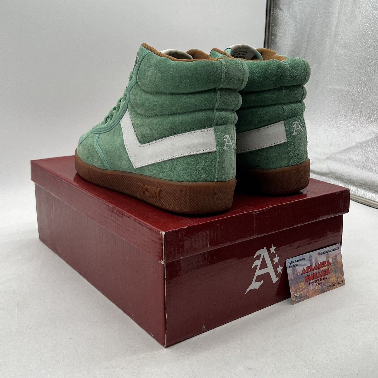 Size 10 - Pony Atmos Slam Dunk Statue Of Liberty Green (1710058-6EE)