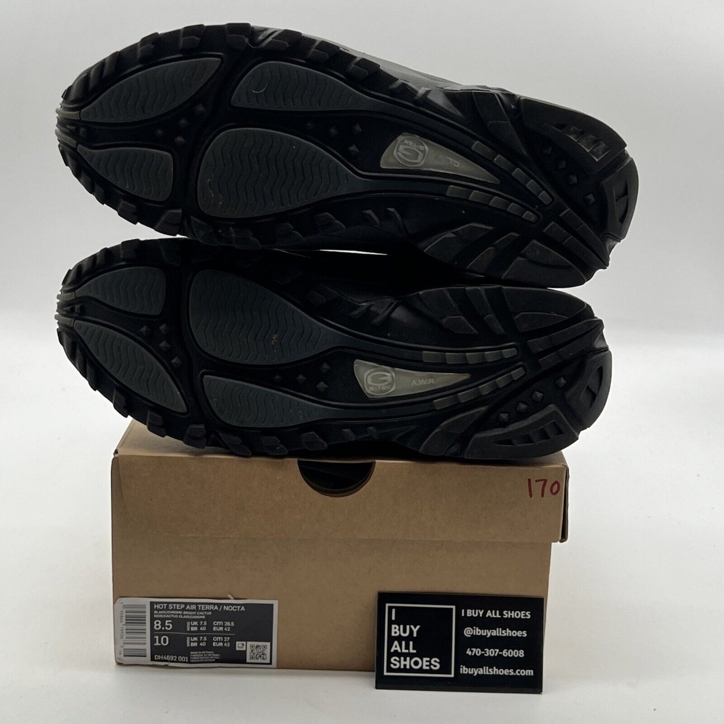 Size 8.5 - Nike NOCTA x Hot Step Air Terra Black (DH4692-001)