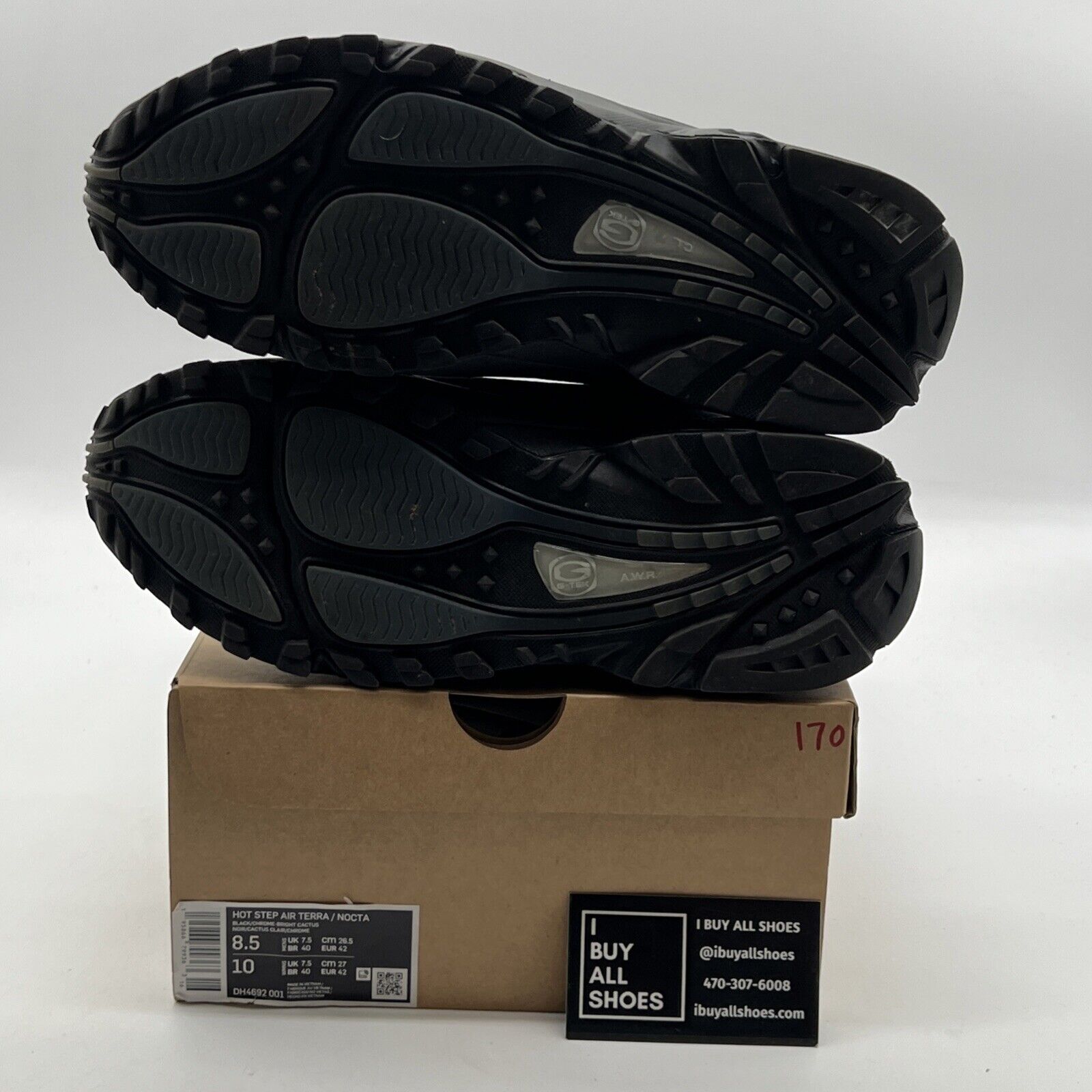 Size 8.5 - Nike NOCTA x Hot Step Air Terra Black (DH4692-001)