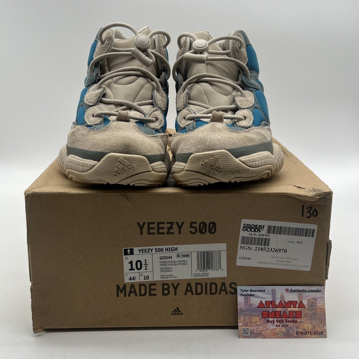 Size 10.5 - adidas Yeezy 500 High Frosted Blue (GZ5544)