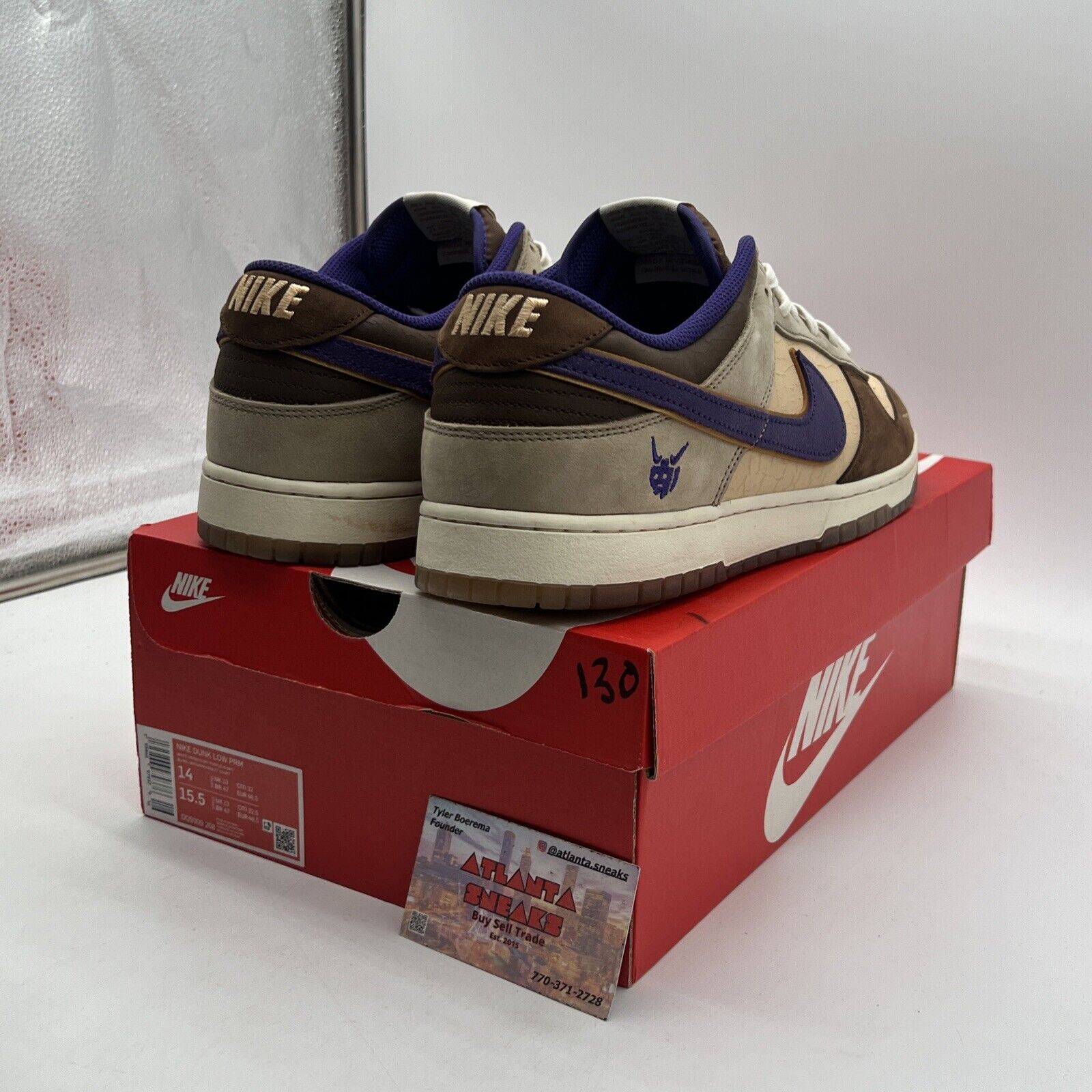 Size 14 - Nike Dunk Low Premium Setsubun Brown Tan Leather Suede (DD5009-268)