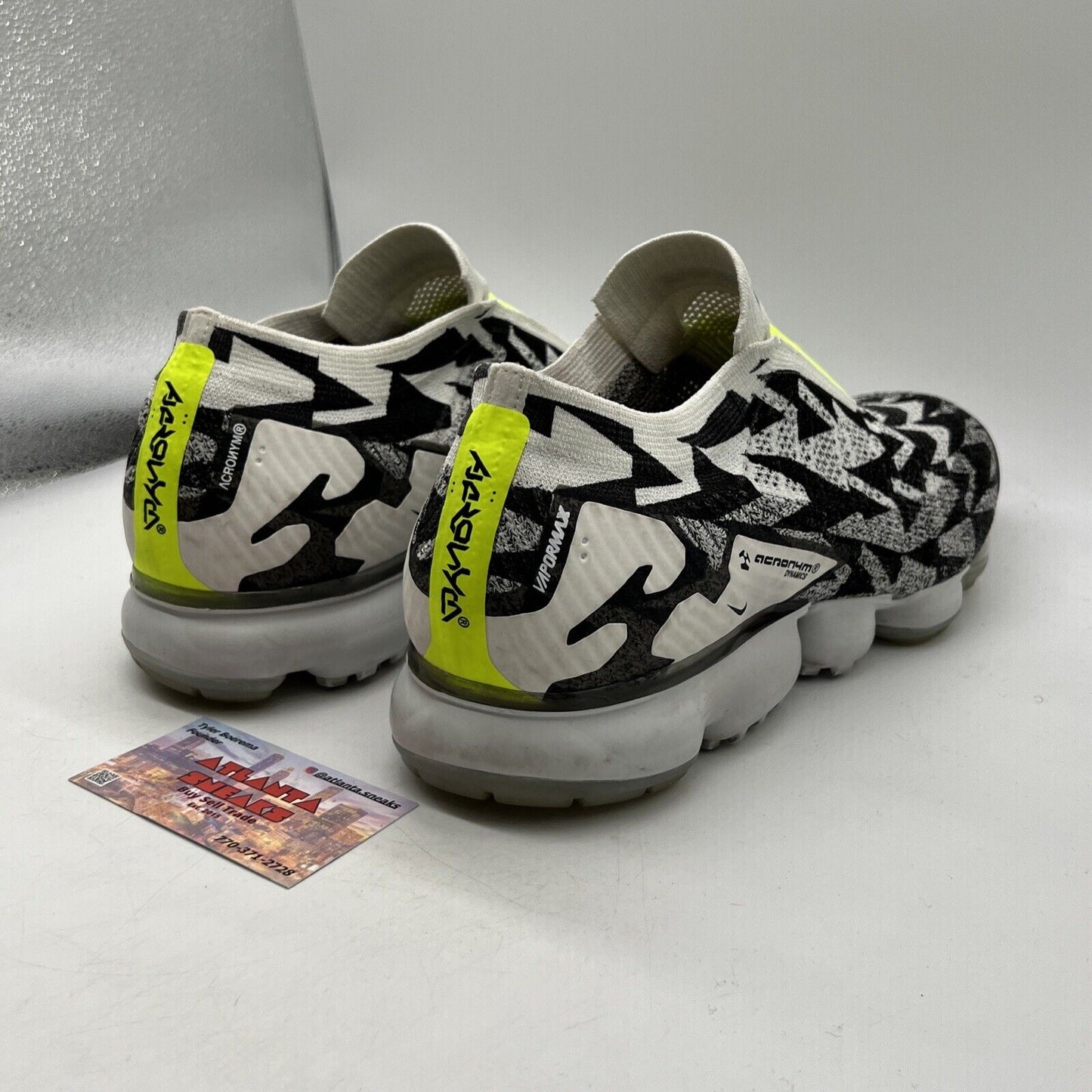 Size 14 - Nike Acronym x Air VaporMax Moc 2 Light Bone Black White (AQ0996-001)