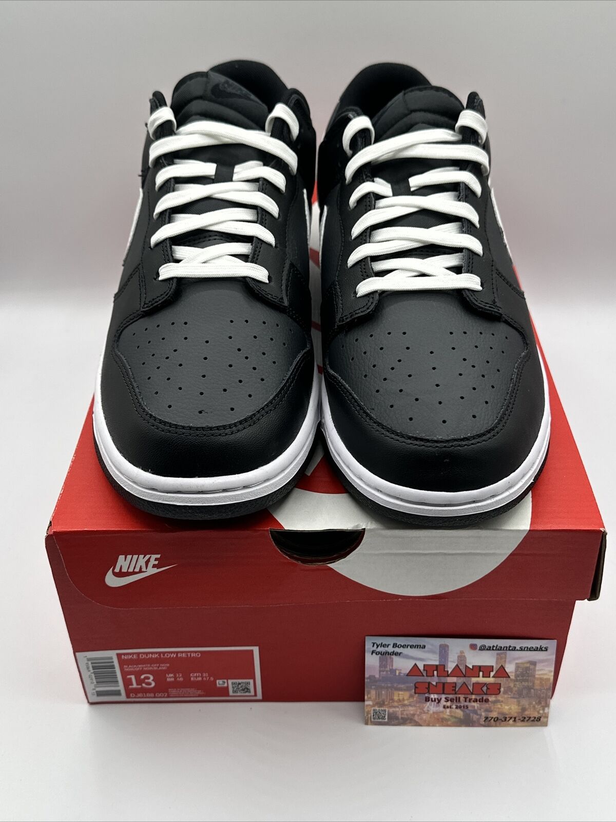 Size 13 - Nike Dunk Low Black Panda