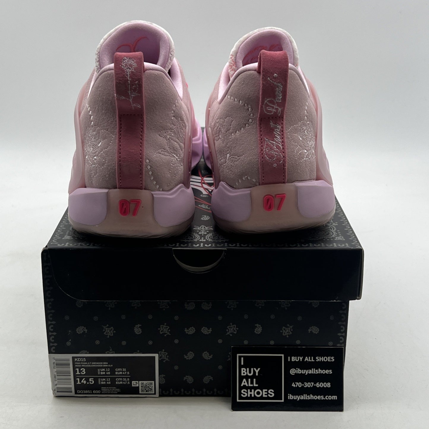 Size 13 - Nike KD 15 NRG Low Aunt Pearl (DQ3851-600)