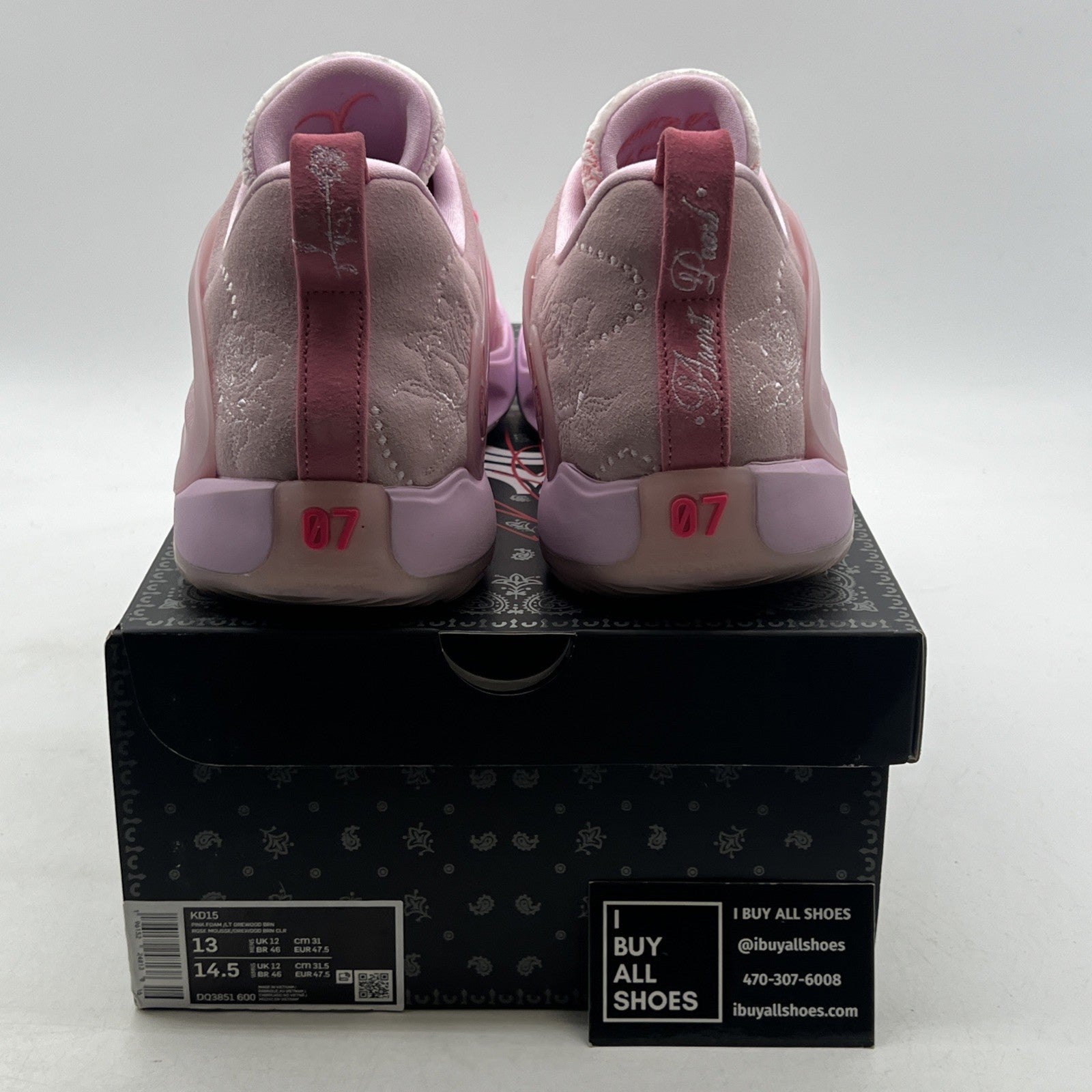 Size 13 - Nike KD 15 NRG Low Aunt Pearl (DQ3851-600)
