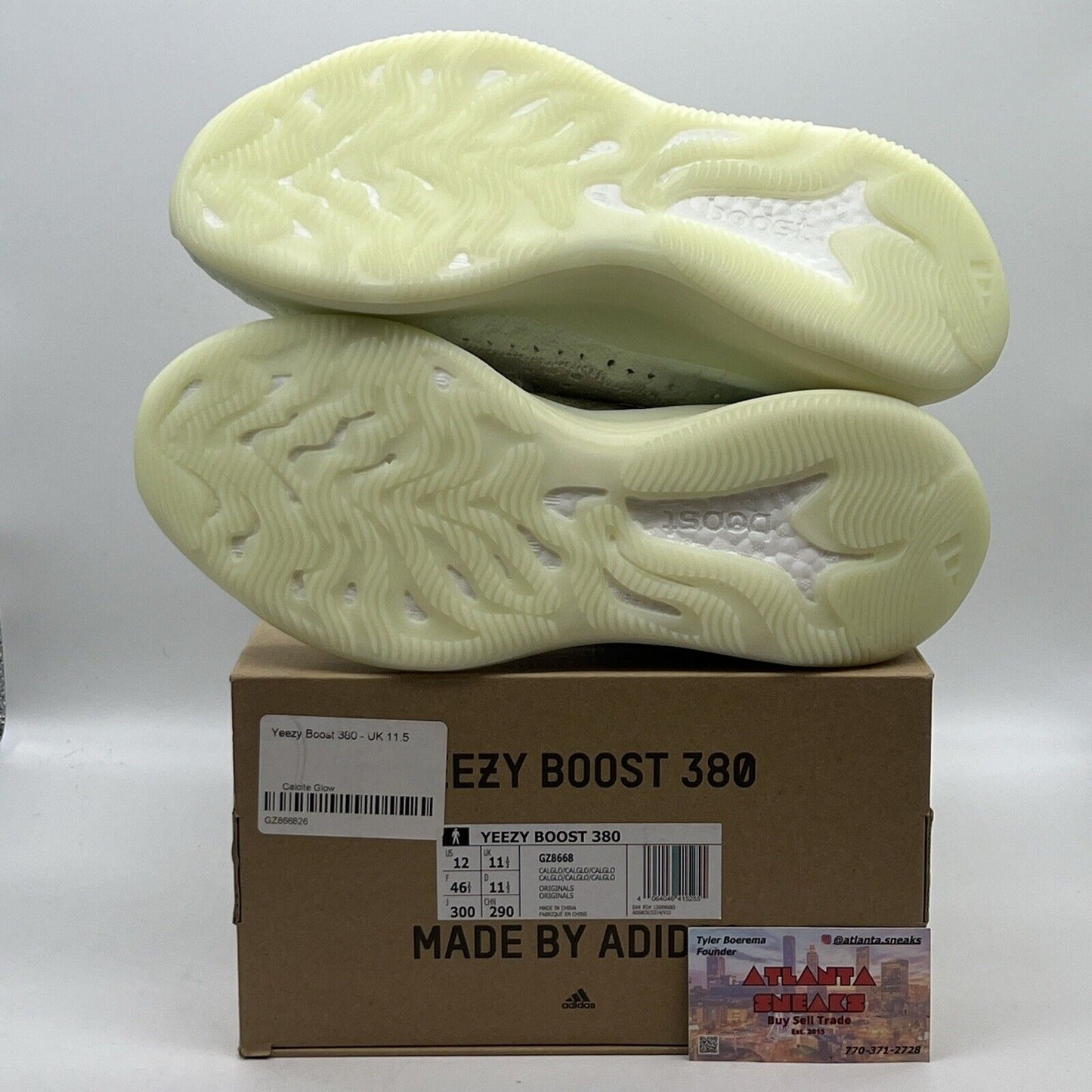 Size 12 - adidas Yeezy Boost 380 Calcite Glow Brand New Og All