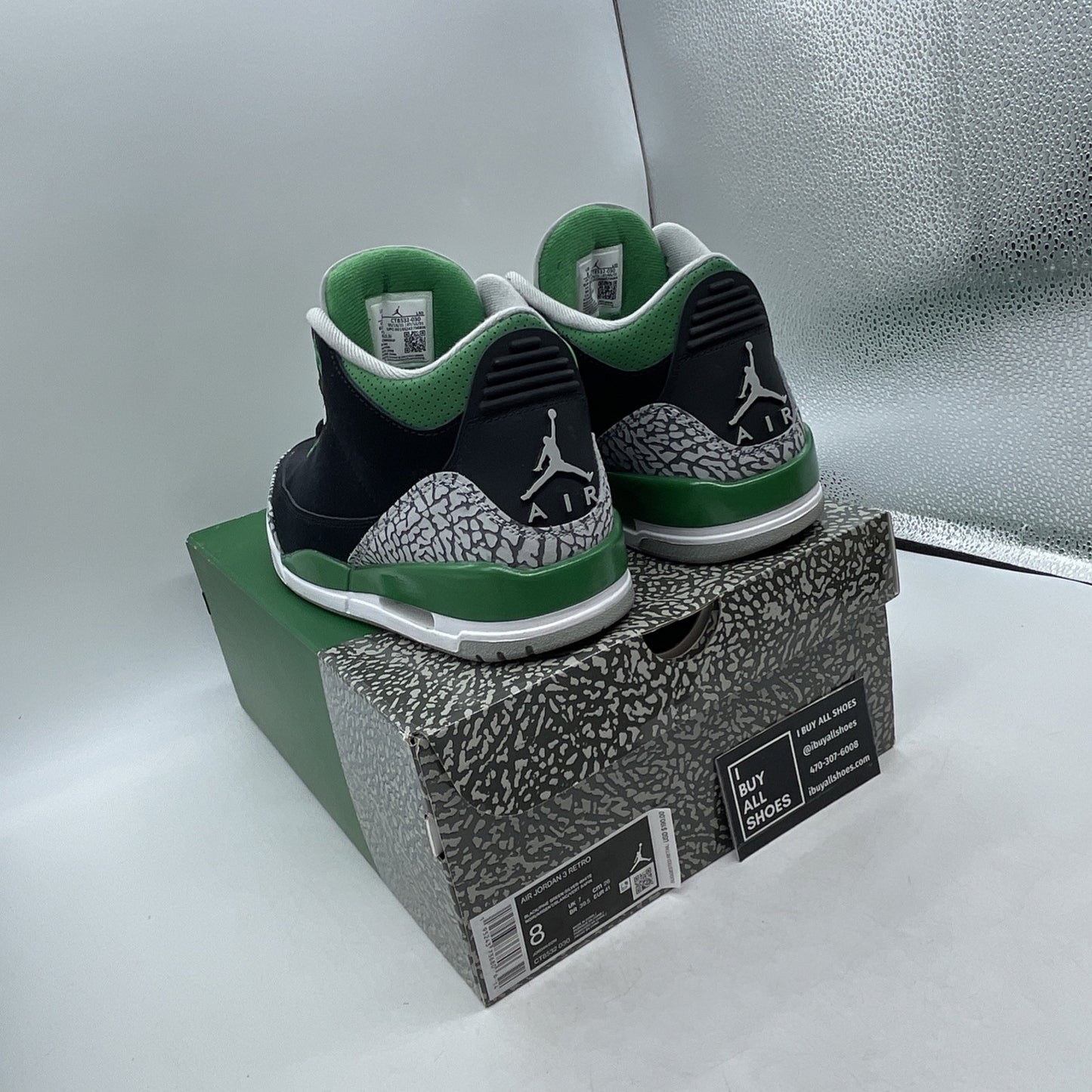 Size 8 - Air Jordan 3 Retro Mid Pine Green (CT8532-030)
