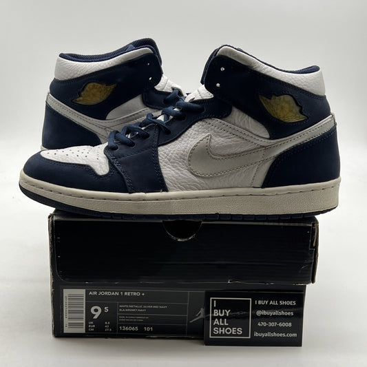 Size 9.5 - Air Jordan 1 Retro + Midnight Navy (136065-101)