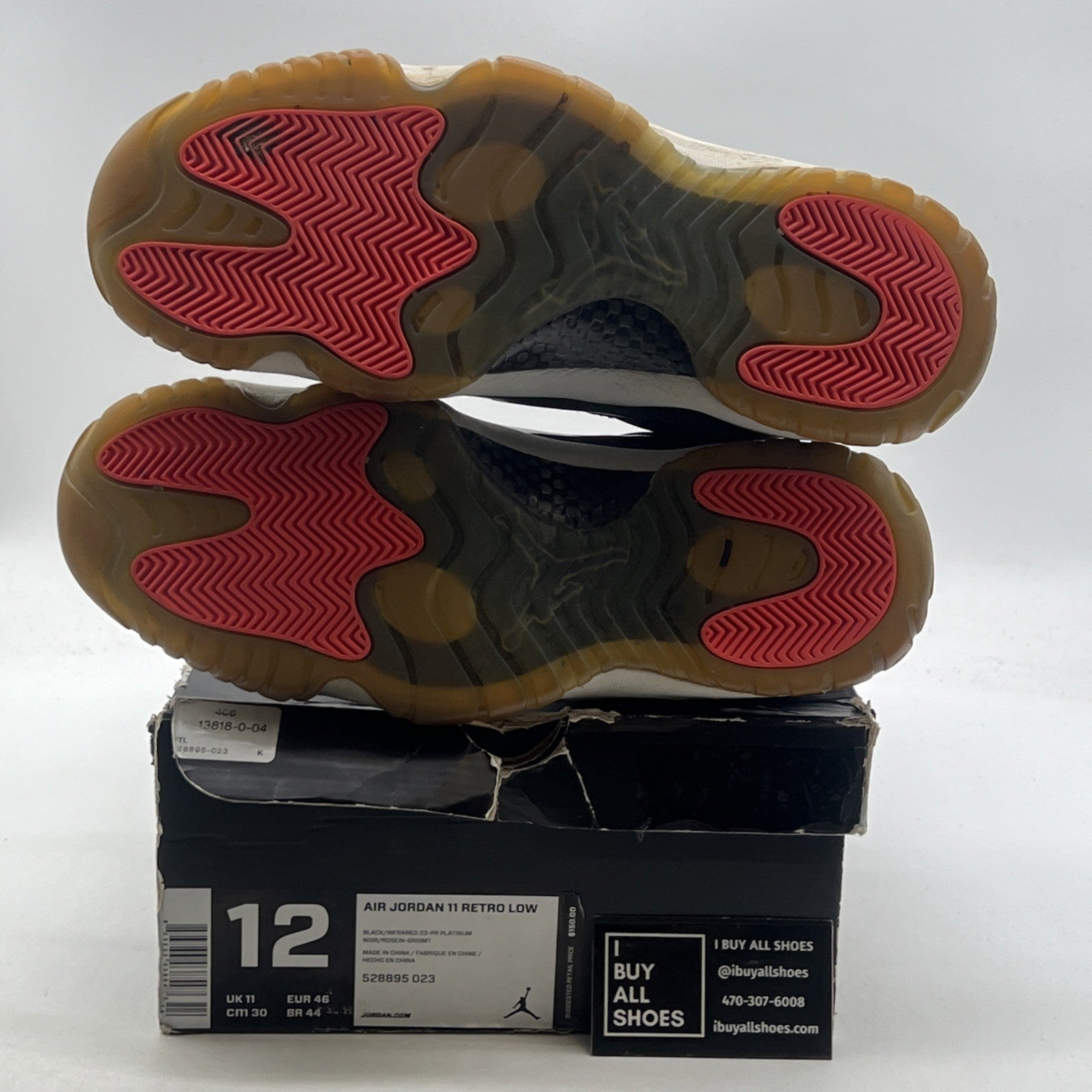Size 12 - Air Jordan 11 Retro Low Infrared 23 (528895-023)