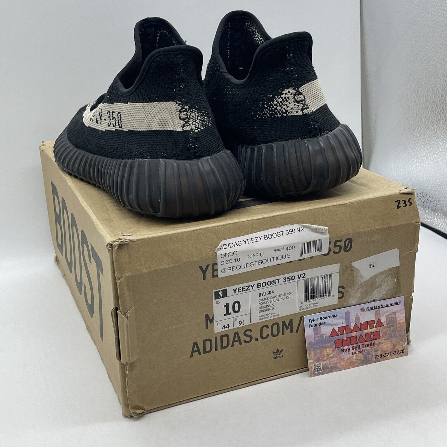 Size 10 - adidas Yeezy Boost 350 V2 Low Oreo Black Brown (BY1604)