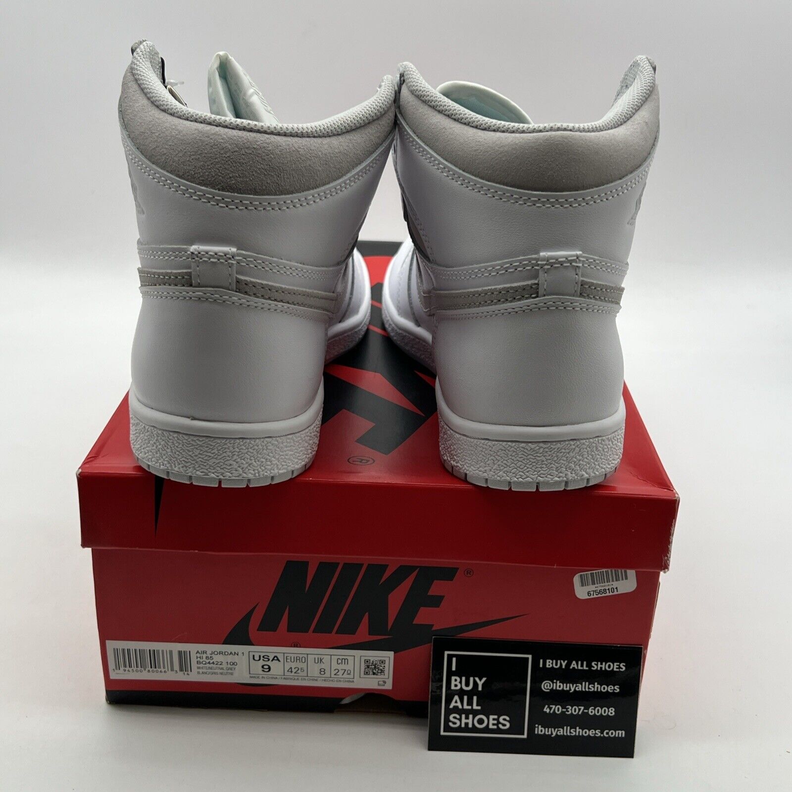 Size 9 - Air Jordan 1 Retro High 85 OG Neutral Gray (BQ4422-100)